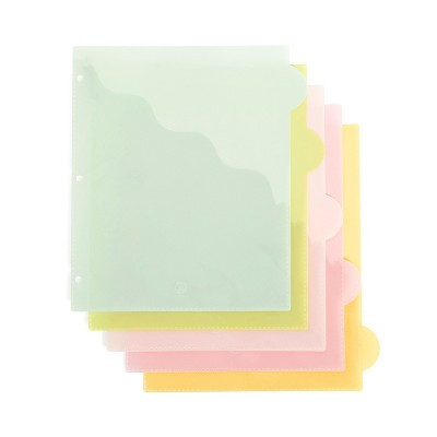 U Brands 5 Tab Poly Dividers with Pocket Solstice | Target