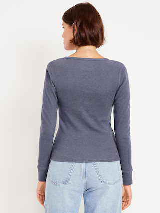 Cozy Snug Crew-Neck Henley | Old Navy (US)