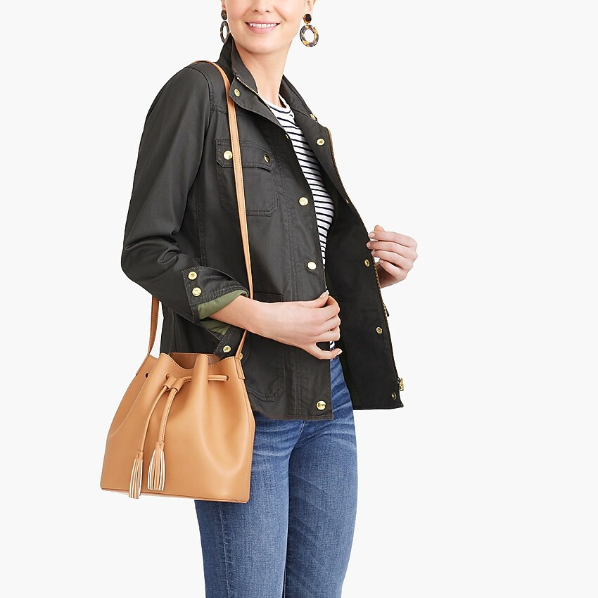 Resin-coated twill jacket | J.Crew Factory