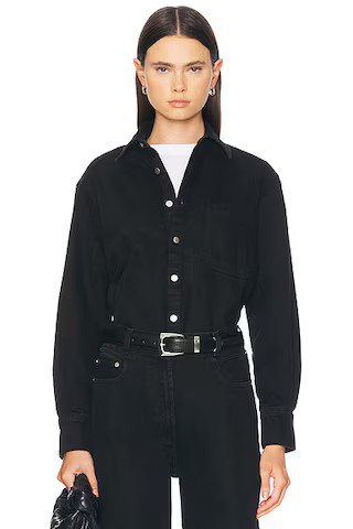 Deren Denim Top | FWRD 