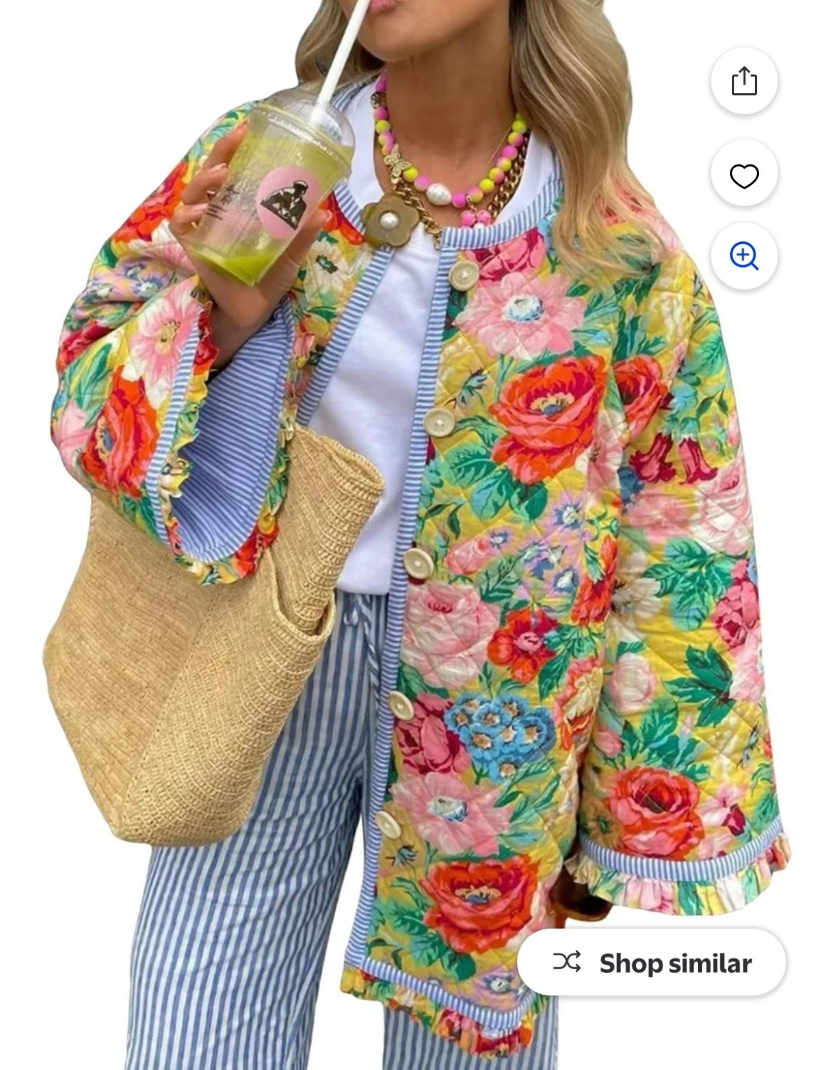 The CUTEST quilted jacket for fall!! Comes in two color options - I love them both! 💕 

