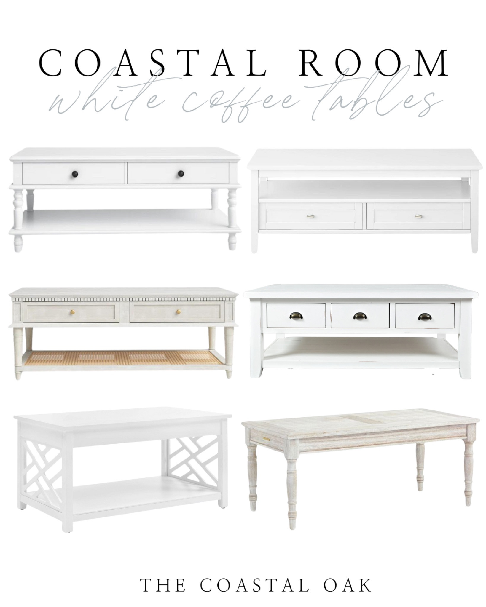 White coffee tables, furniture, coastal, cottage 

#LTKHome #LTKSaleAlert #LTKxWayfair