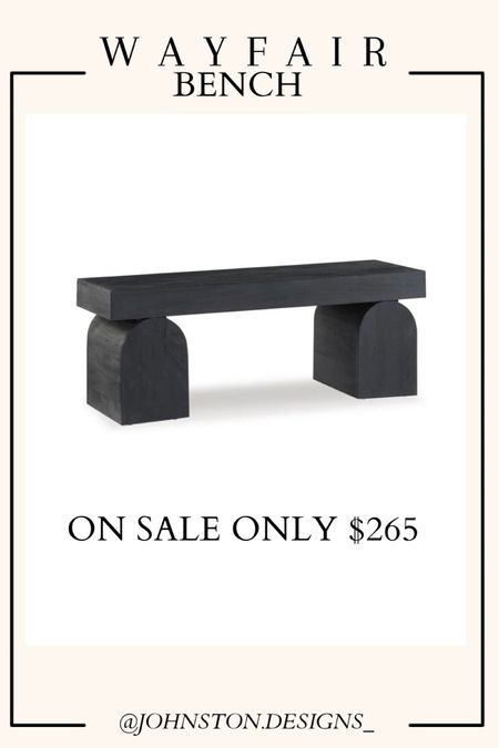 Designer inspired bench only $265!! I’ve seen similar looking benches selling for over $1000!

Love the chunky curved legs on this! 🤩



#LTKsalealert #LTKhome