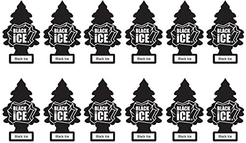 LITTLE TREES Car Air Freshener | Hanging Paper Tree for Home or Car | Black Ice | 12 Pack | Amazon (US)
