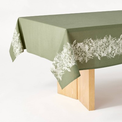 60"x120" Floral Tablecloth - Threshold™ designed with Studio McGee: Modern Botanical Cotton, Multicolor, Spring Decor | Target