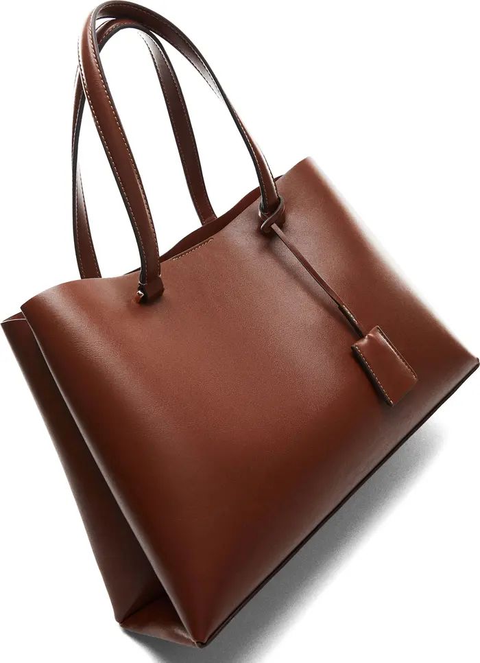 MANGO Double Compartment Faux Leather Shopper Bag | Nordstrom | Nordstrom