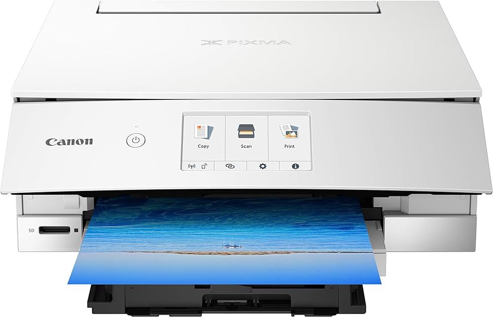 Canon TS8220 Wireless All in One Photo Printer with Scannier and Copier, Mobile Printing, White, ... | Amazon (US)