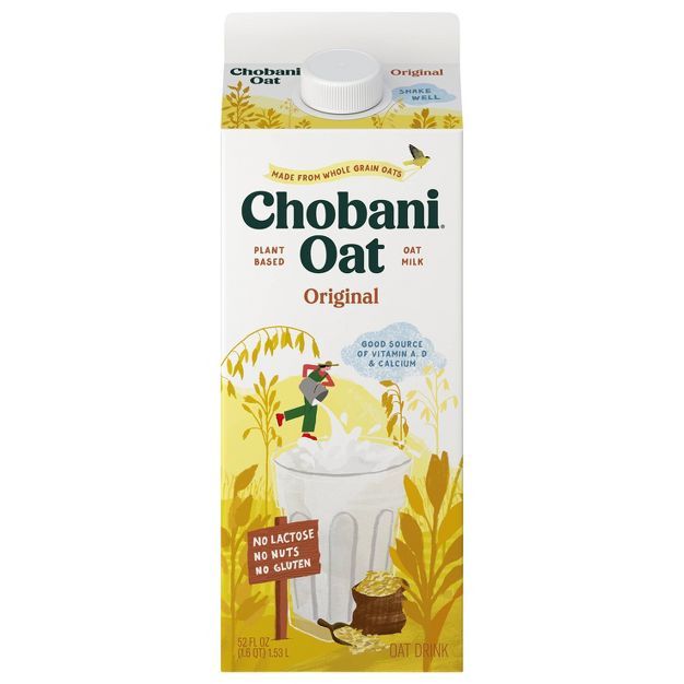 Chobani Oat Plain OatMilk - 52 fl oz | Target