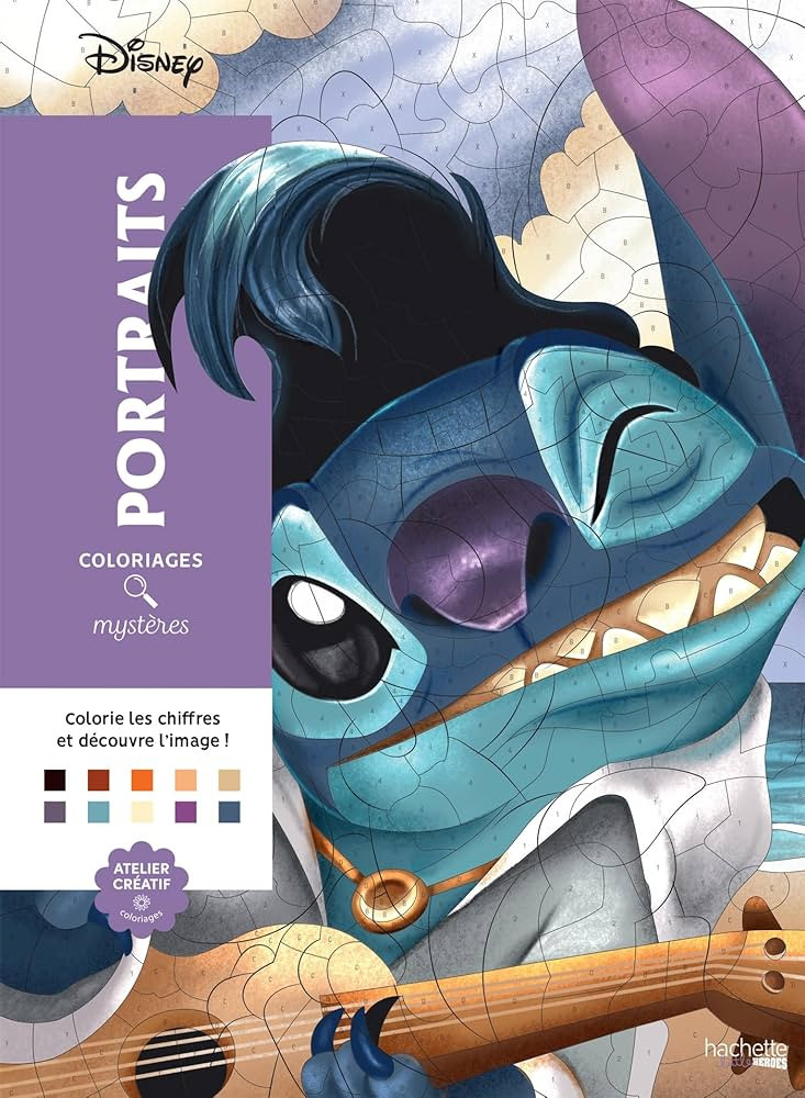 Coloriages mystères Disney - Portraits (trompe l'oeil) | Amazon (US)