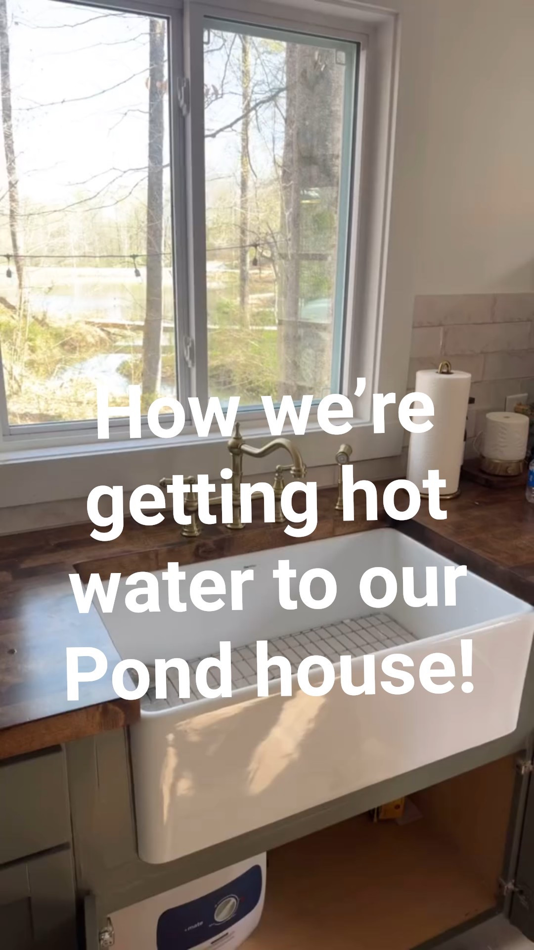 We have hot water!
So far, we are super impressed with this tankless water heater that we are using for our pond house. 

#LTKHome