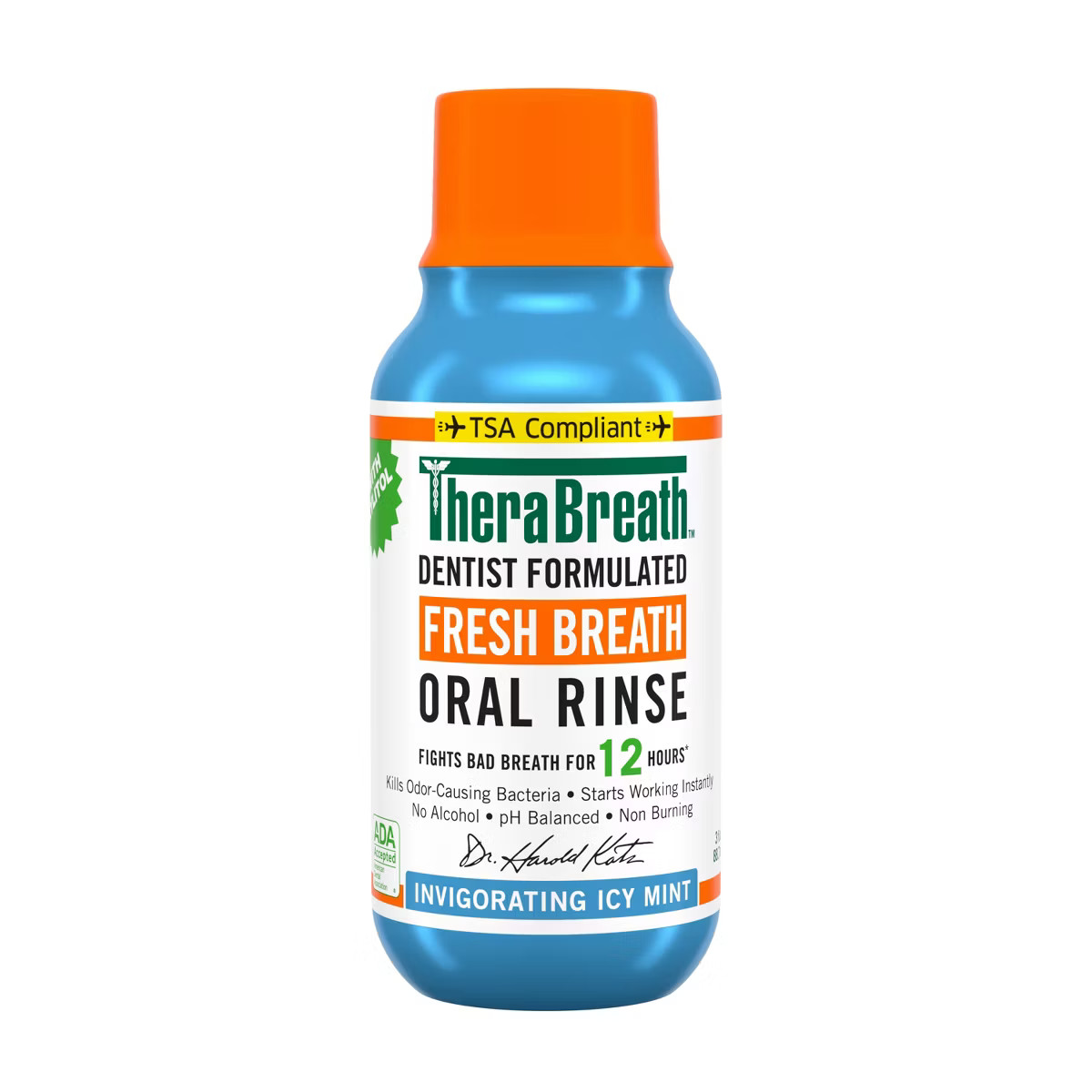 TheraBreath Fresh Breath Mouthwash Alcohol-Free - Icy Mint - 3 fl oz | Target