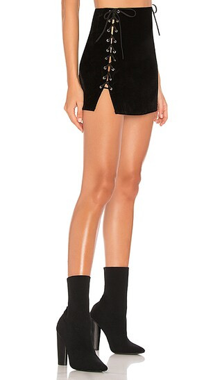 Luna Velvet Lace Up Mini Skirt
                    
                    by the way. | Revolve Clothing (Global)