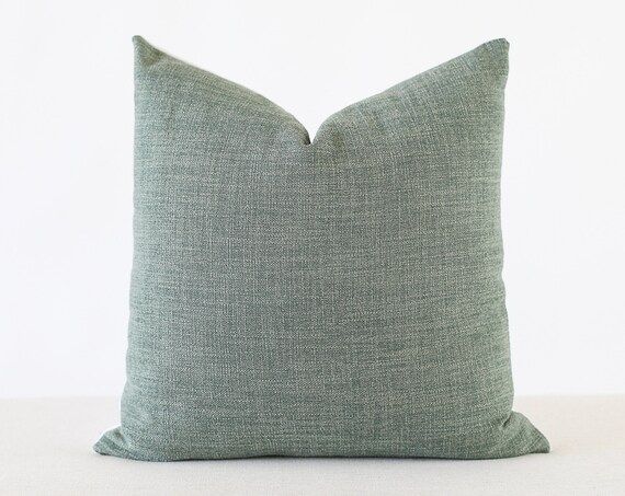 Green Linen Pillow, Linen Pillow Cover, Green Pillow Cover, Green textured pillow, green Pillow C... | Etsy (CAD)
