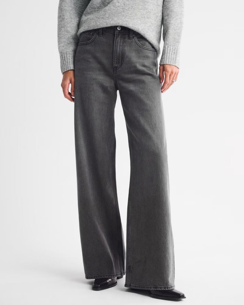 High Rise Wide Leg Jean | Abercrombie & Fitch (US)