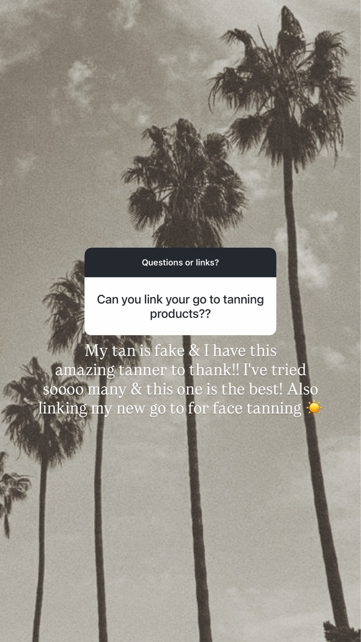 My go to self tanning products!