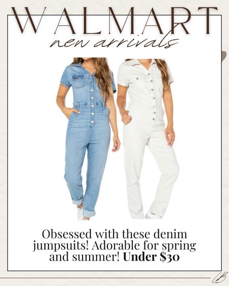 New denim jumpsuits from Walmart! 

#LTKfindsunder50 #LTKstyletip #LTKSeasonal