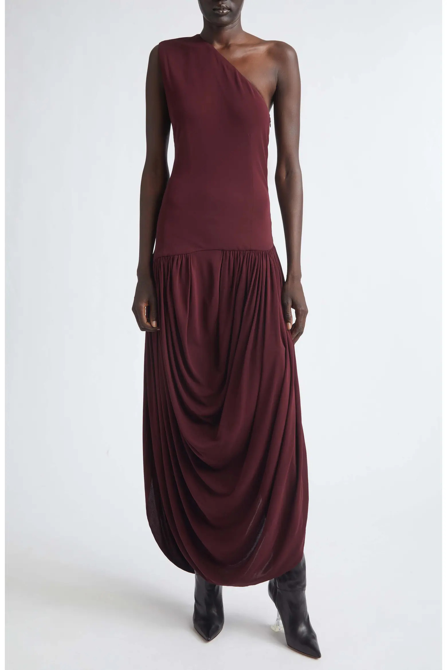 Brandon Maxwell Mila One-Shoulder Jersey Dress (Women) | Nordstrom | Nordstrom