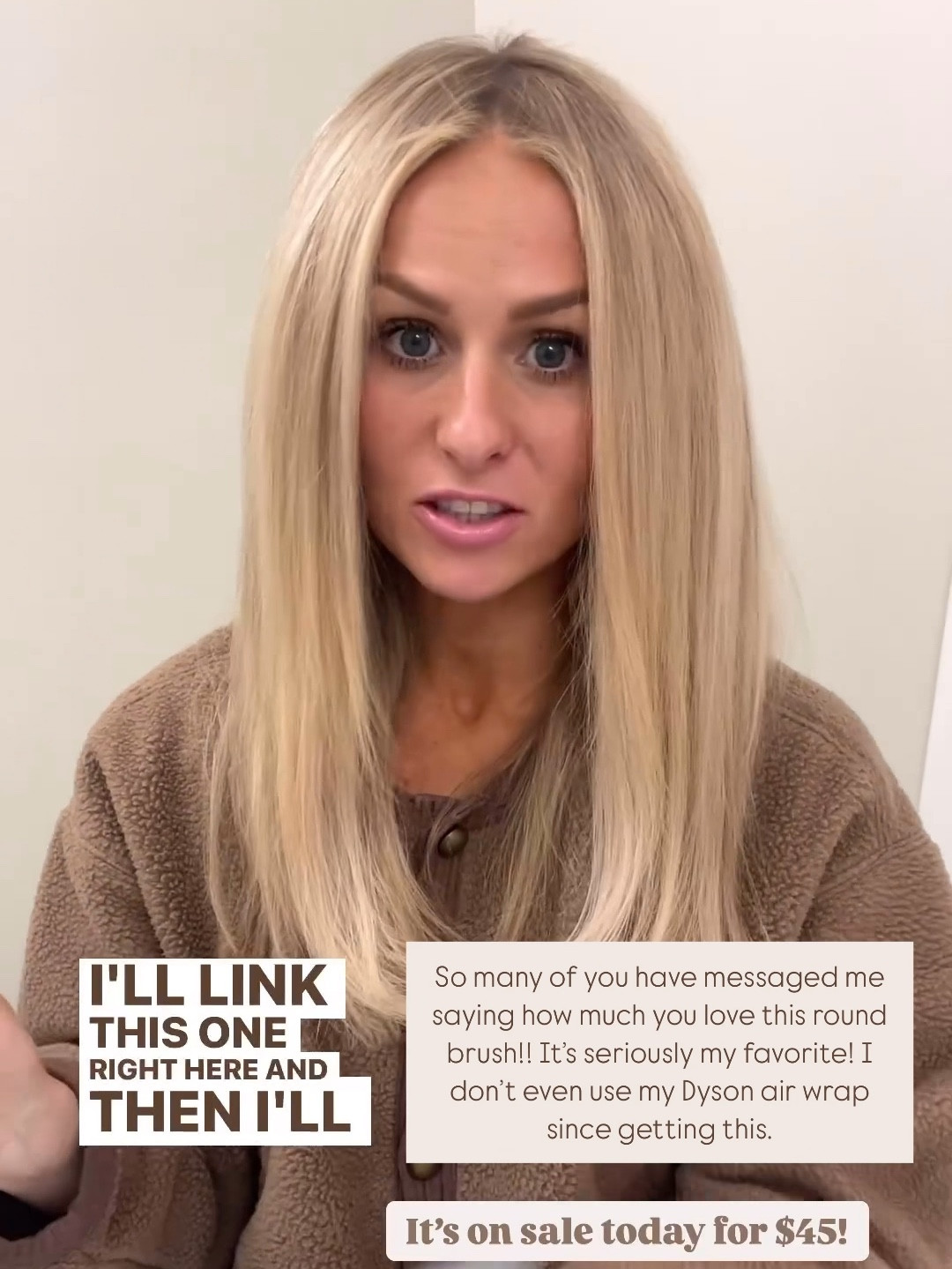 This round brush blow dryer is the BEST!! I love it more than my Dyson air wrap! It’s on sale for only $45 today 

#LTKBeauty #LTKWatchNow #LTKHome