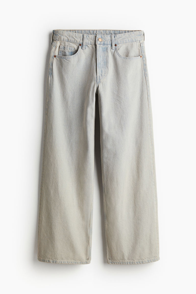 H & M - Baggy Wide Low Jeans - Blue | H&M (US + CA)