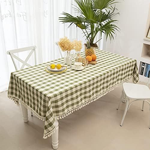 Midsummer Breeze Buffalo Plaid Square Tablecloth-Cotton Gingham Table Cloth for Kitchen Restaurant F | Amazon (US)