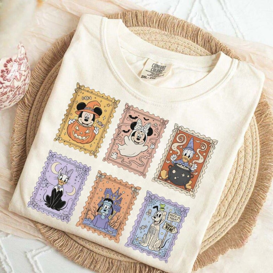 Disney Mickey & Friends Portrait Halloween Shirt, Retro Disney Halloween Tee, Mickey's Not so Sca... | Etsy (US)