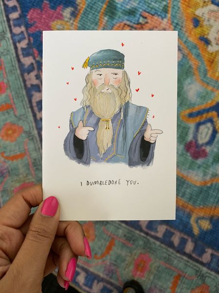 Dumbledore Valentine’s Day card, Harry Potter valentines, Harry Potter cards, cards for HP lovers

#LTKGiftGuide #LTKfindsunder50 #LTKsalealert
