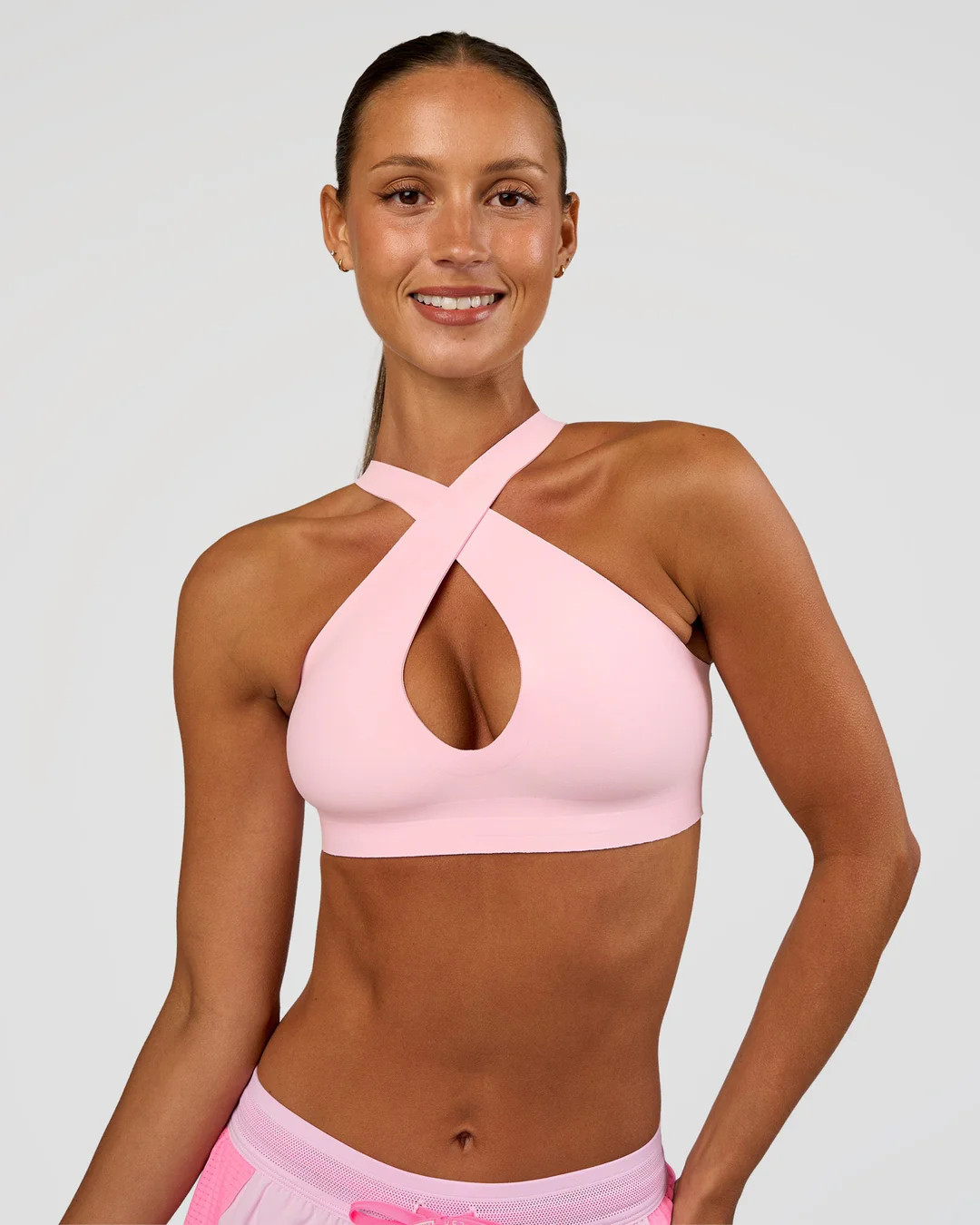 Bend & FLX Plunge Sports Bra - Marshmallow | LSKD | LSKD