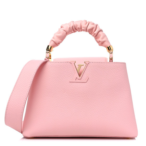 LOUIS VUITTON Taurillon Scrunchie Capucines BB Bubble Gum Pink | FASHIONPHILE (US)