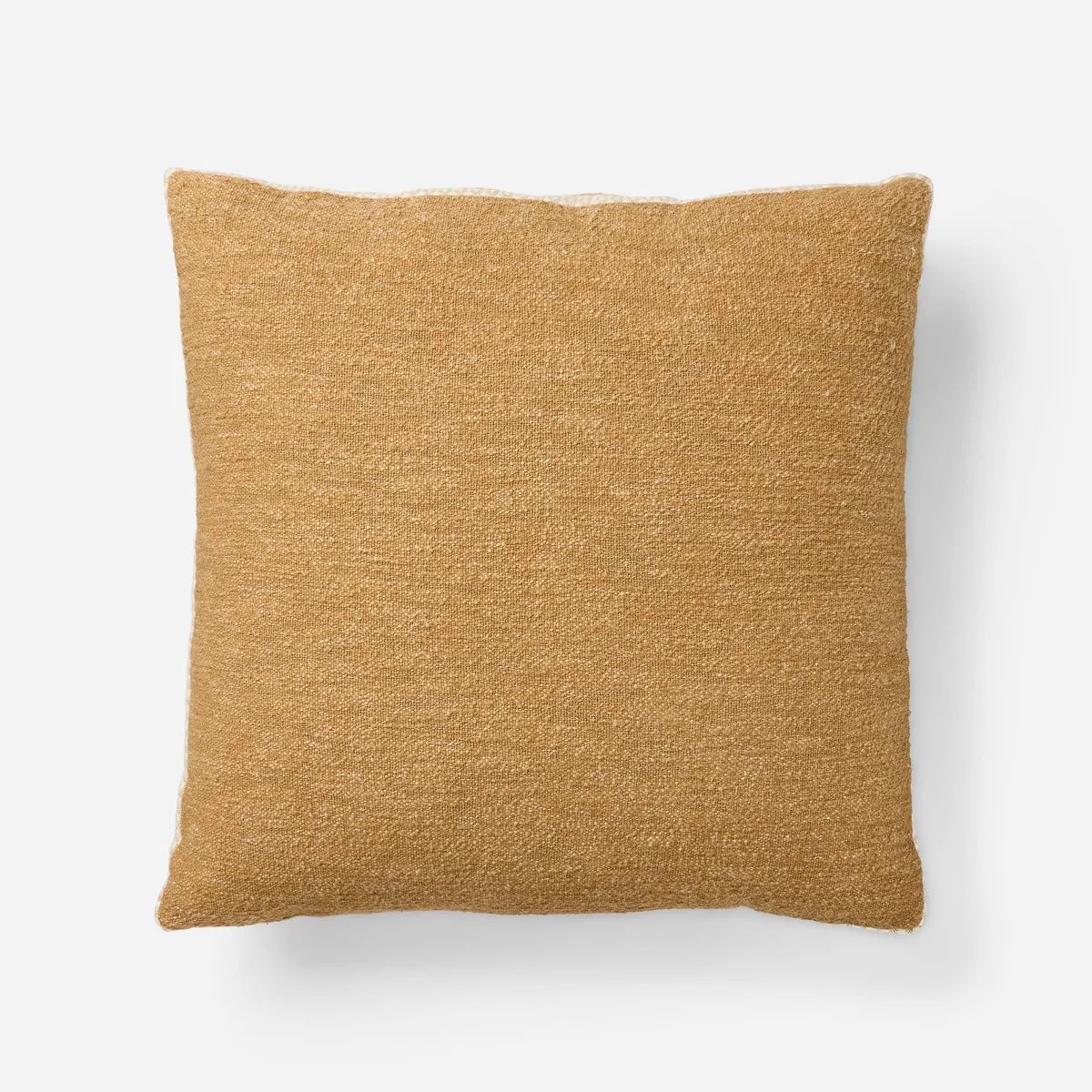 Oversized Boucle Square Throw Pillow Tan - Threshold™ designed with Studio McGee | Target