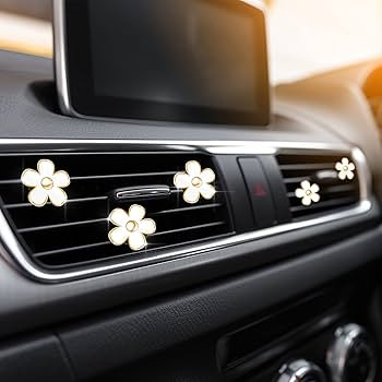 Frienda 6 Pcs Daisy Flower Air Vent Clip Accessories Air Conditioning Outlet Clip Car Air Freshen... | Amazon (US)