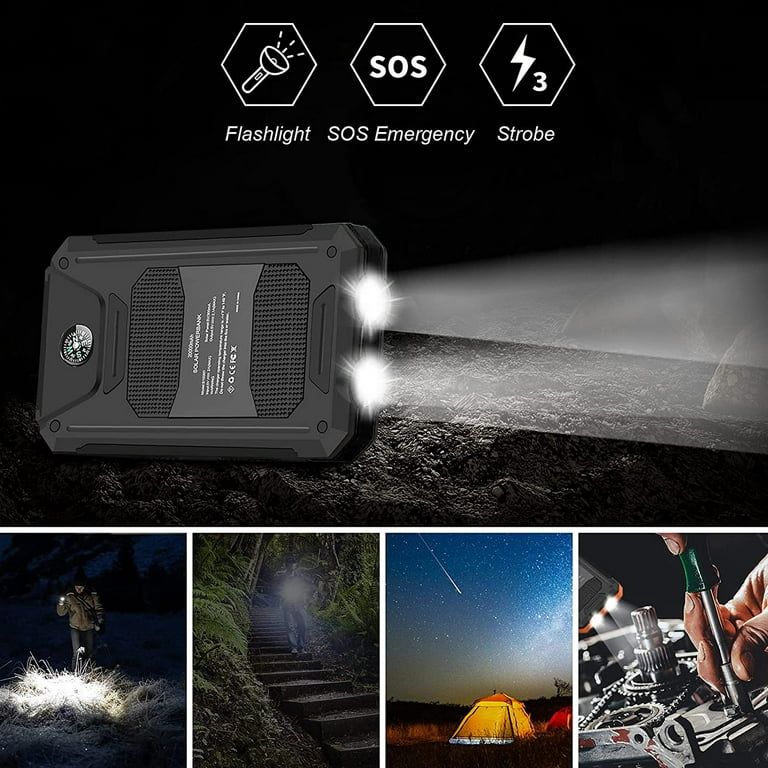 SOLPOWBEN 20000mAh Solar Charger(Black) We only sell this product in one store, If you need genui... | Walmart (US)