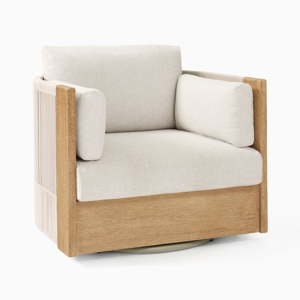 Porto Outdoor Swivel Chair | West Elm (US)