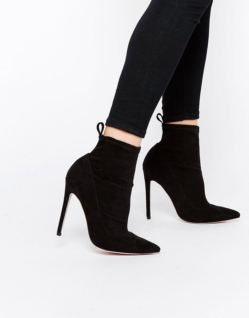 ASOS ENVISION Pointed Sock Boots | ASOS UK