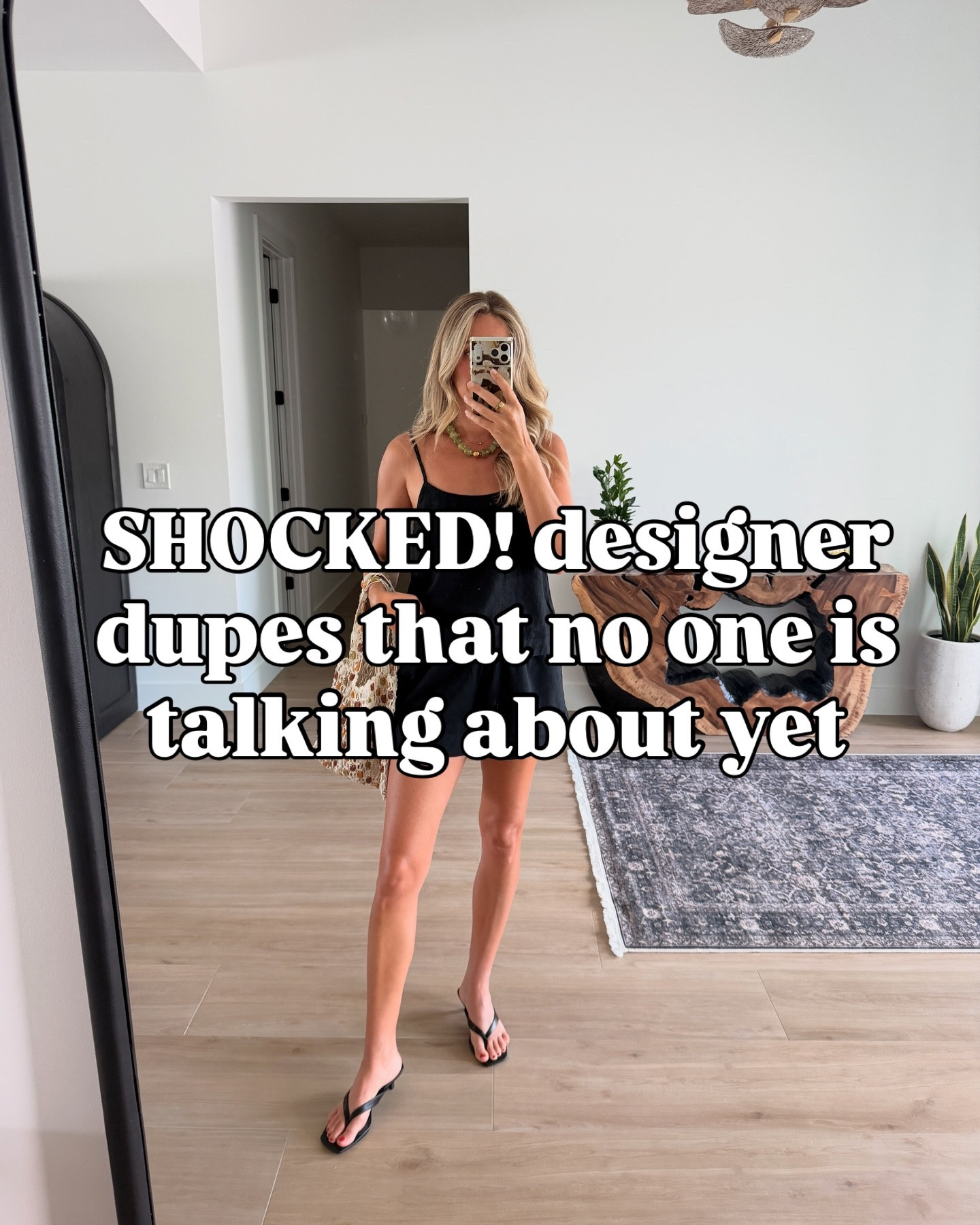 comment SHOP for links! Amazon designer dupes that no one is talking about yet. Loewe bag, Khaite sandals, designer dupe bags, free people finds, farm Rio and more