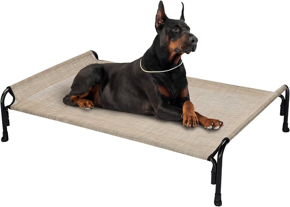 Veehoo Elevated Dog Bed, Outdoor Raised Dog Cots Bed for Large Dogs, Cooling Camping Elevated Pet... | Amazon (US)