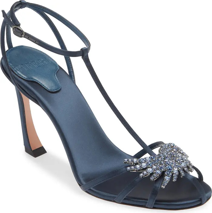 Piferi Maggio Crystal Brooch T-Strap Sandal (Women) | Nordstrom | Nordstrom