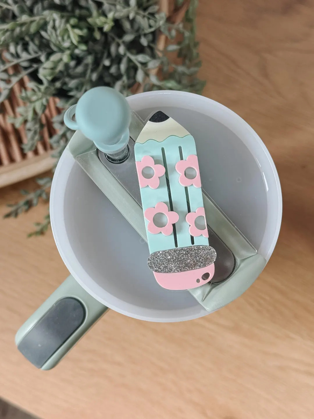 Teacher Pencil Stanley Cup Topper – Acrylic Tumbler Lid Accessory – Teacher Appreciation Gift... | Etsy (US)