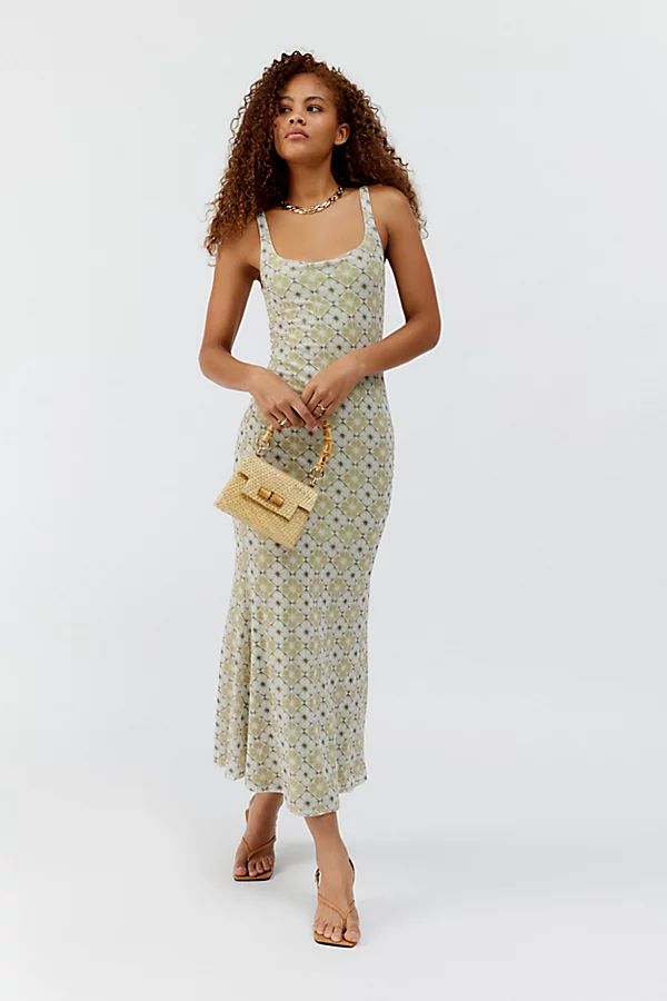 Another Girl Peyton Printed Midi Dress | Urban Outfitters (US and RoW)