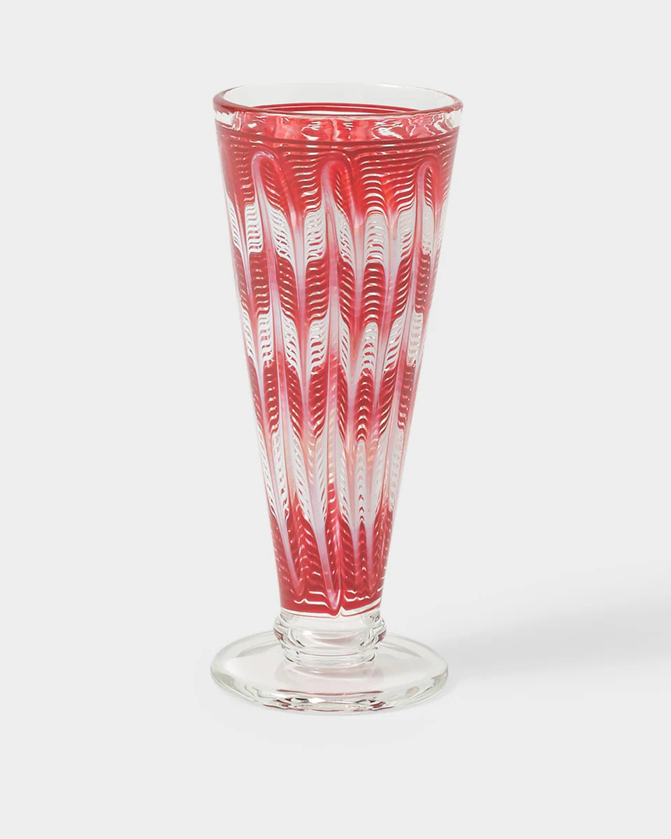 D'Ascoli Donatello Flute Glasses, Ruby (Set of 6) | Cabana Magazine