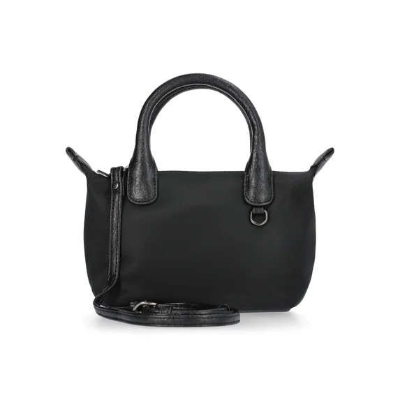 No Boundaries Women's Mini Tote Crossbody Bag, Black | Walmart (US)