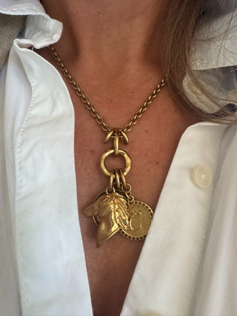 My favorite purchase this month has to be this statement necklace by Chloé. Charms are such a big trend right now, and I love the boldness of this piece. The density of the charms makes it feel truly unique. 

 #LTKStyleTip #LTKWorkwear