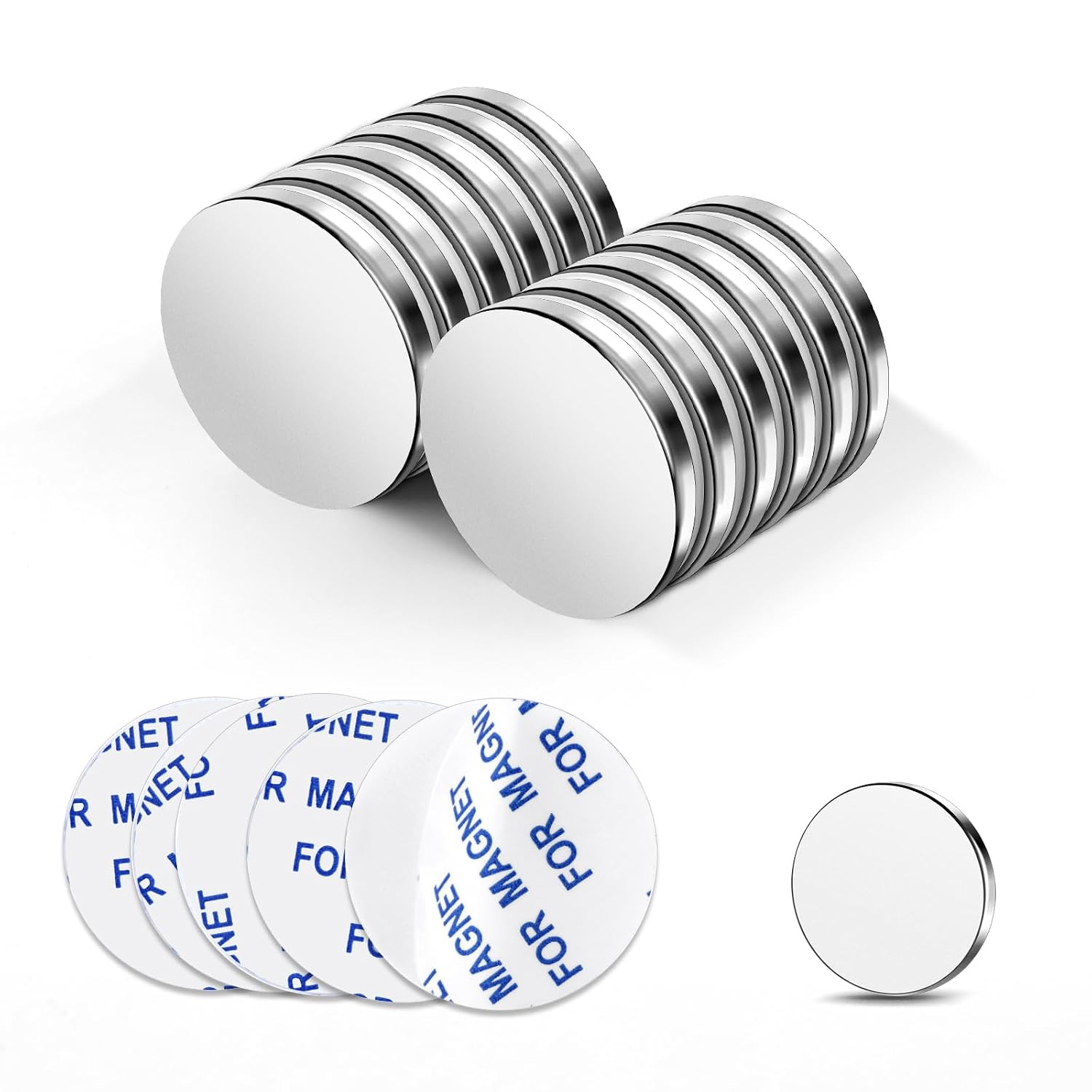 Strong Magnets Neodymium Rare Earth Magnet, 20x3mm, 12 Pack | Amazon (US)