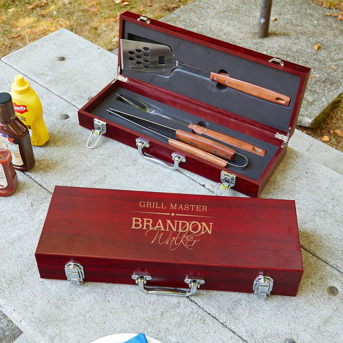 Rosewood Personalized Grilling Tools | HomeWetBar.com