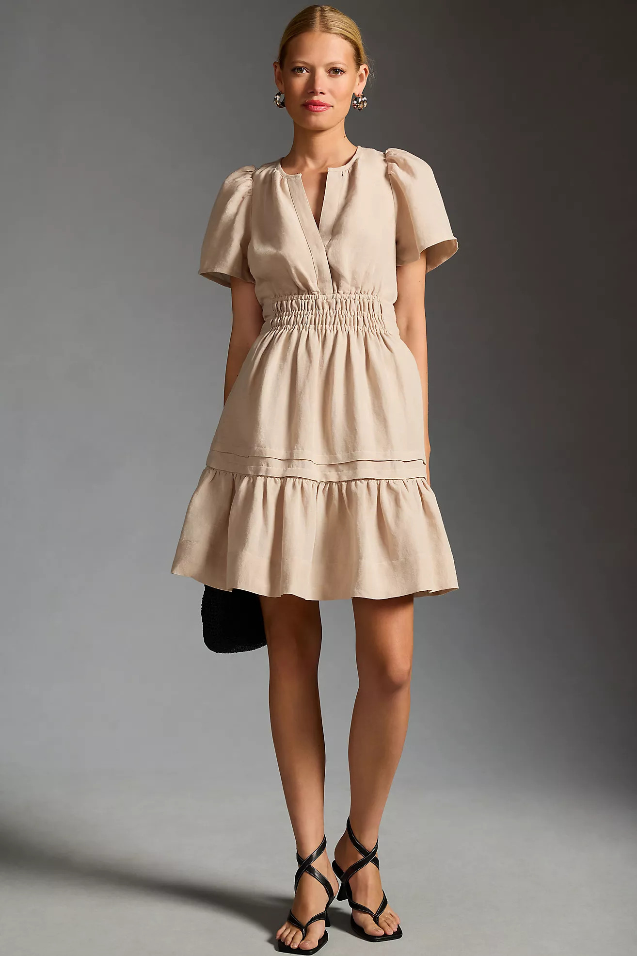 The Somerset Mini Dress: Linen Edition | Anthropologie (US)