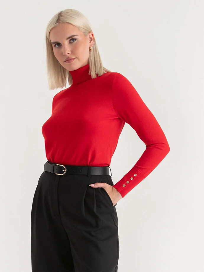 Cashmere-Blend Turtleneck Sweater | Rickis | Ricki's