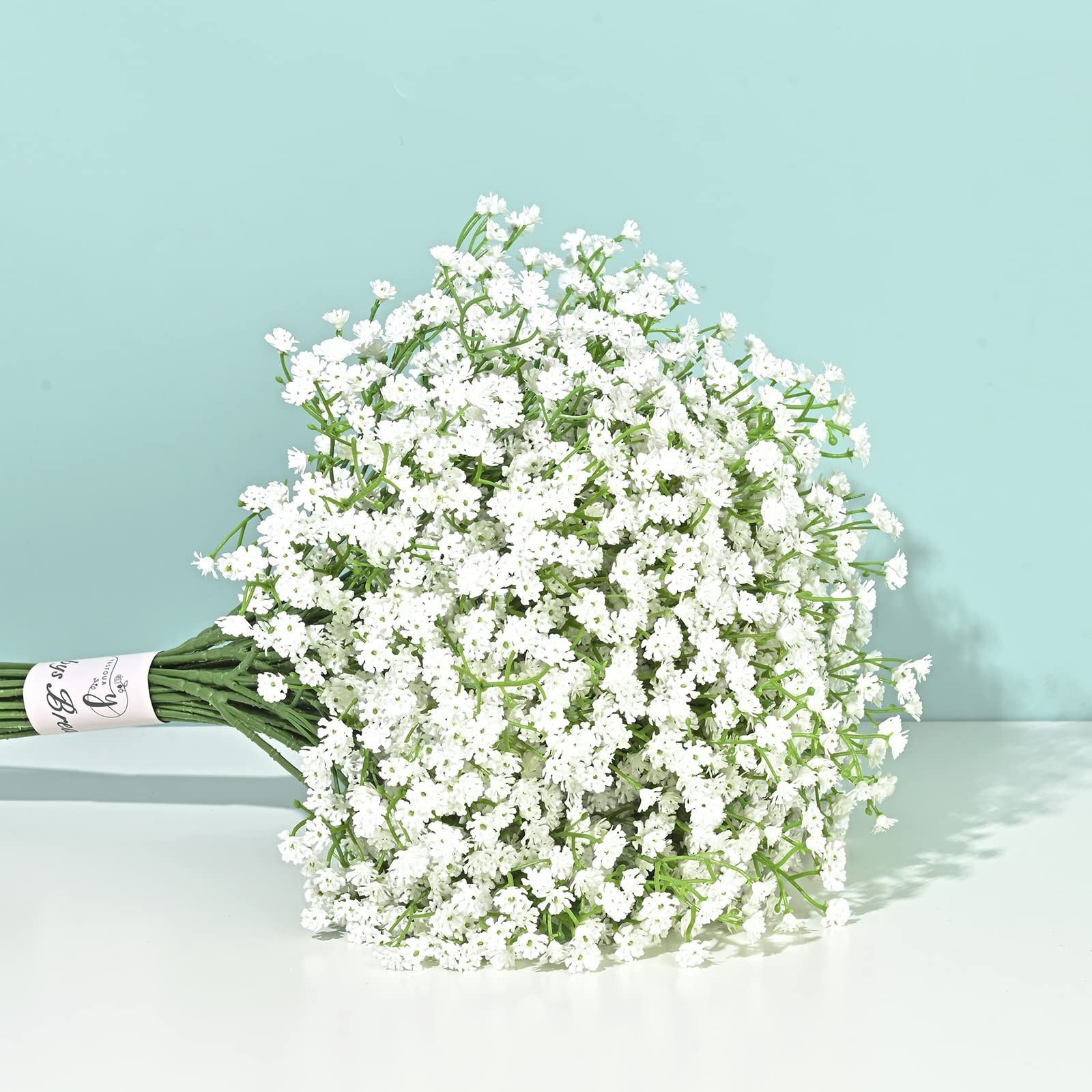 Yastouay Babys Breath Artificial Flowers, 6Pcs Fake White Babys Breath Flowers Artificial Bulk, R... | Amazon (US)