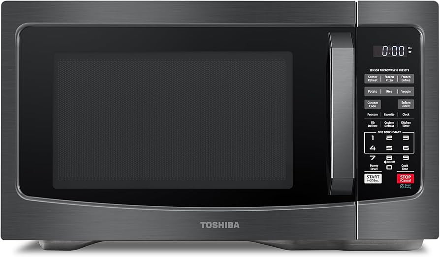 TOSHIBA EM131A5C-BS Countertop Microwave Ovens 1.2 Cu Ft, 12.4" Removable Turntable Smart Humidit... | Amazon (US)