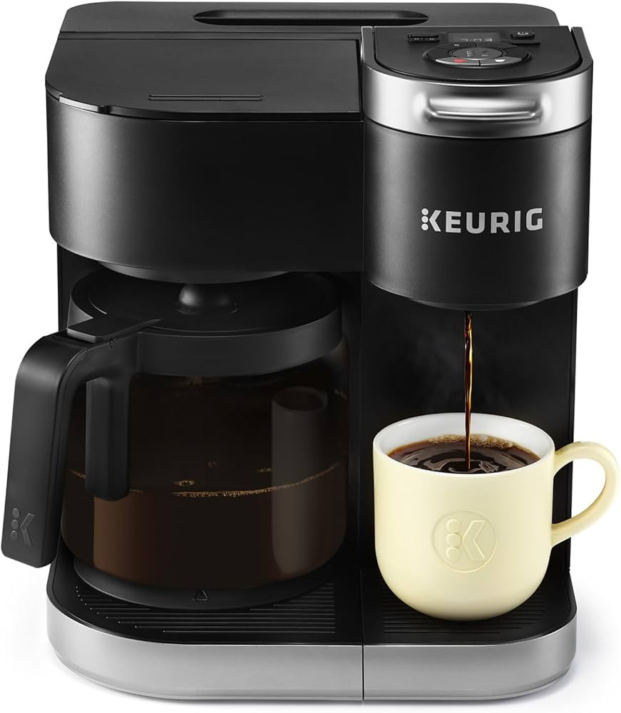 Keurig K-Duo Single Serve K-Cup Pod & Carafe Coffee Maker, Black,1470 watts | Amazon (US)