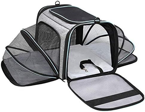 MASKEYON Airline Approved Portable Pet Carrier 2 Sides Expandable Soft-Sided Large Cats Carrier C... | Amazon (US)
