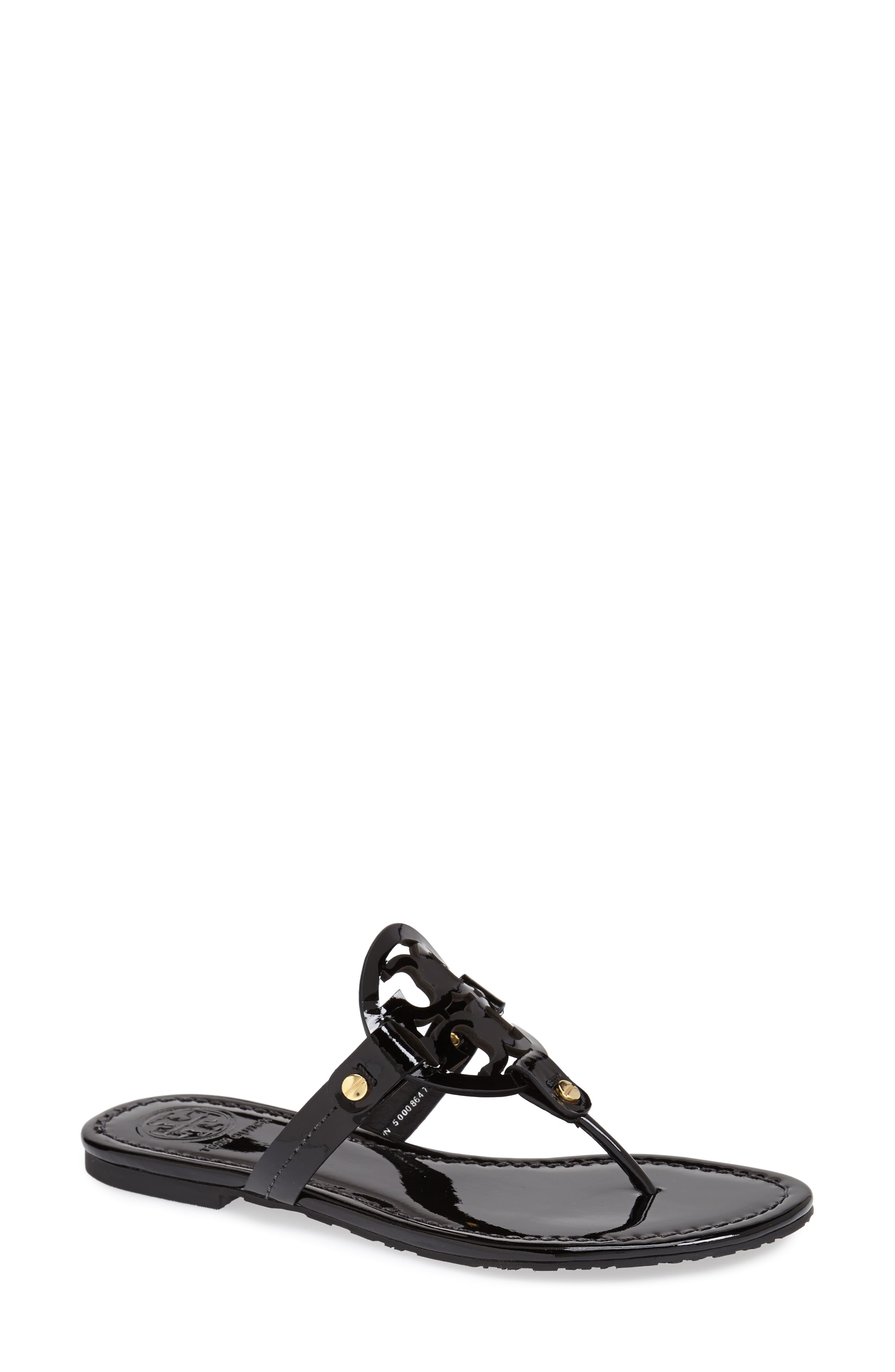 Women's Tory Burch Miller Flip Flop, Size 13 M - Black | Nordstrom